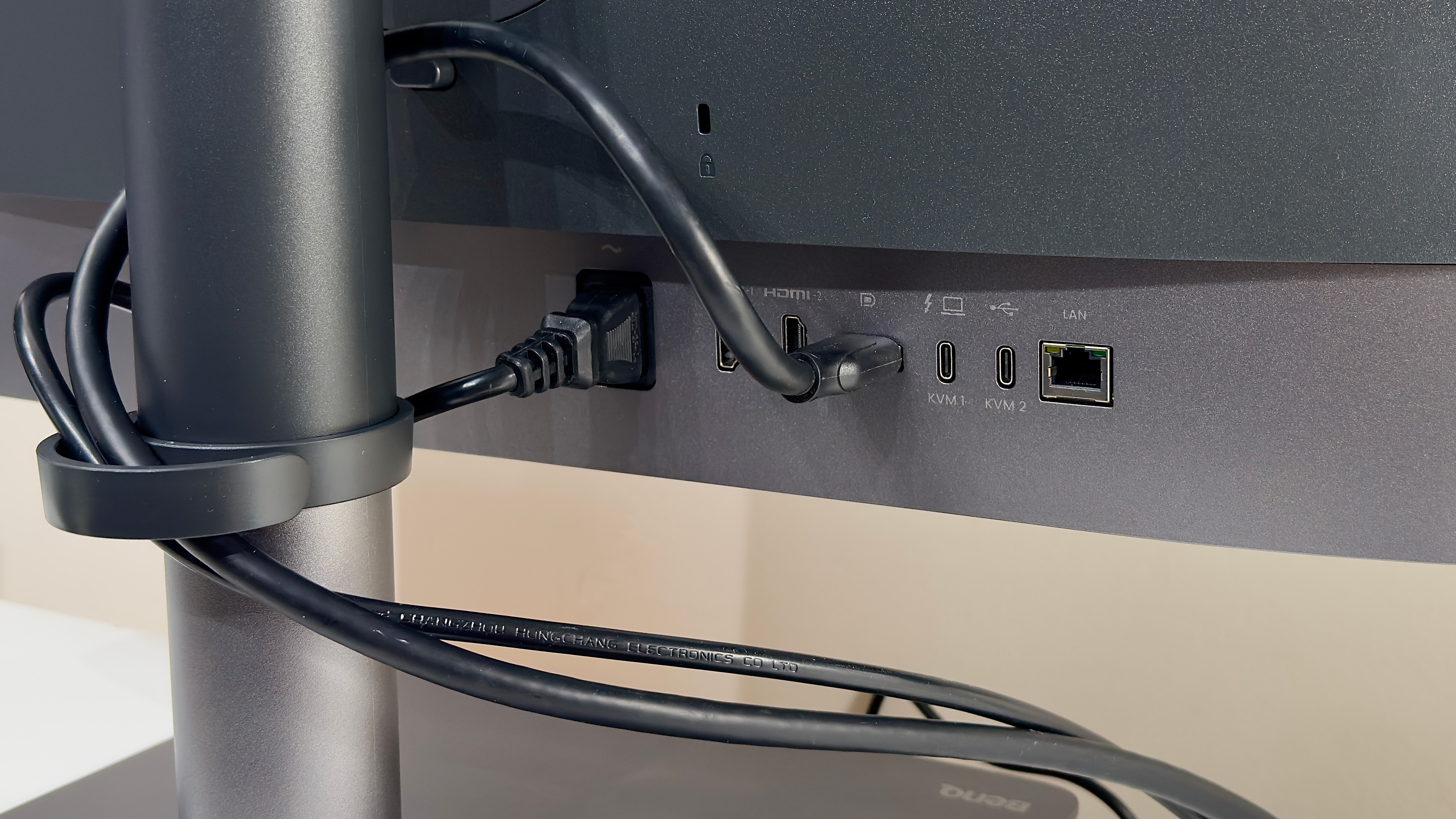 The BenQ PD2770U monitor on a desk