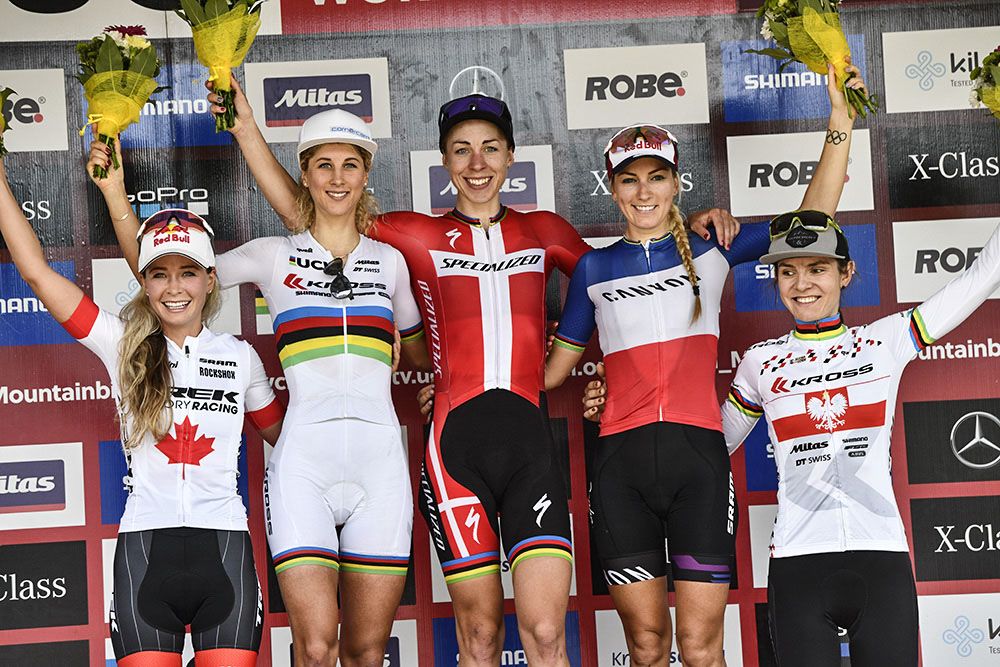 Emily Batty, Jolanda Neff, Annika Langvad, Pauline Ferrand, Maja Wloszczowska