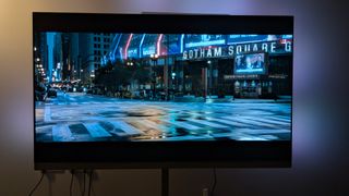 Philips OLED+959 with The Batman Gotham on screen