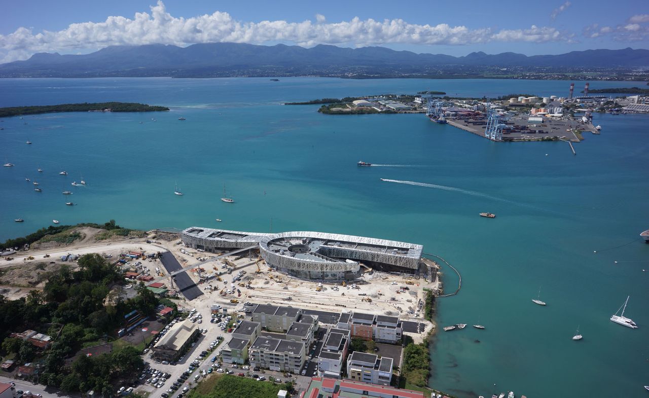 Aerial image of Memorial ACTe