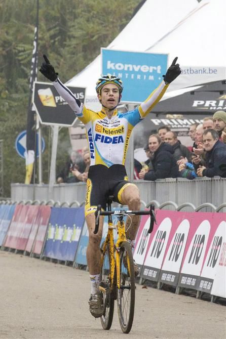 Wout Van Aert (Telenet-Fidea) wins the U23 men's event at the GP Hasselt