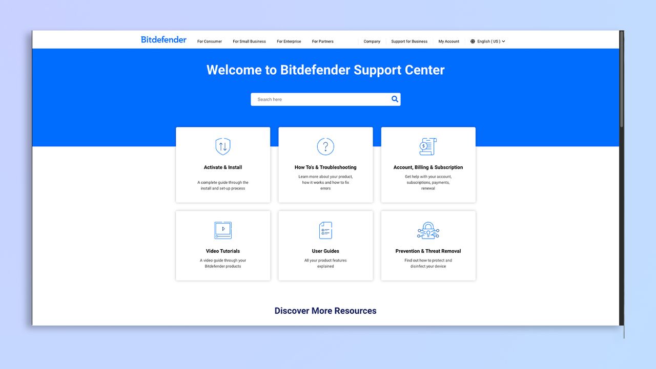 Bitdefender software screenshot