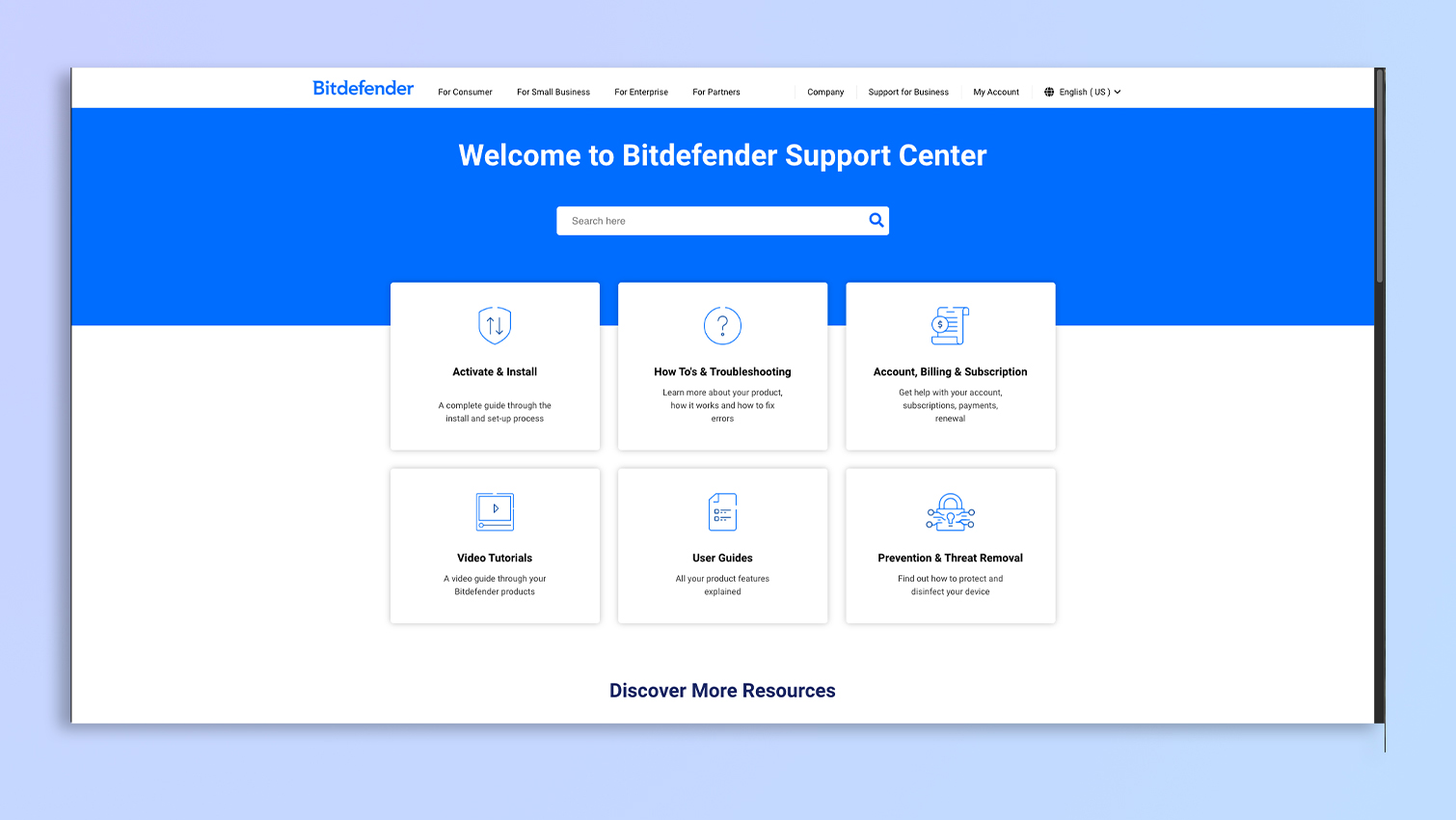 Bitdefender software screenshot