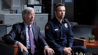 J.K. Simmons (left) as Leon and Patrick Brammall as Det. Nick Cullen in CBS All Access's 'No Activity'