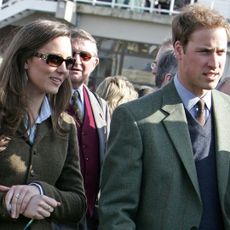 Prince William and Kate Middleton attend Cheltenham Race Festival in 2007