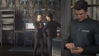James Bond in 007 First Light eavesdrops on guards while on his phone