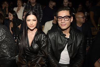kevin and kim of bling empire at fashion show