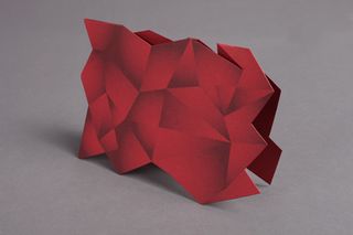A die-cut geometric creation