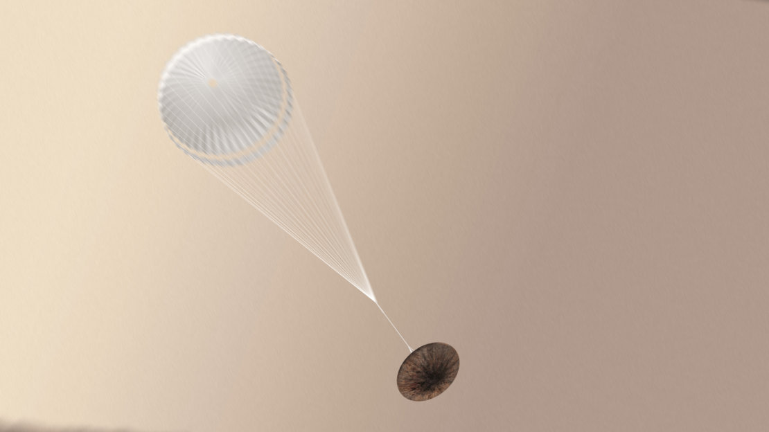 ExoMars Schiaparelli Parachute Landing