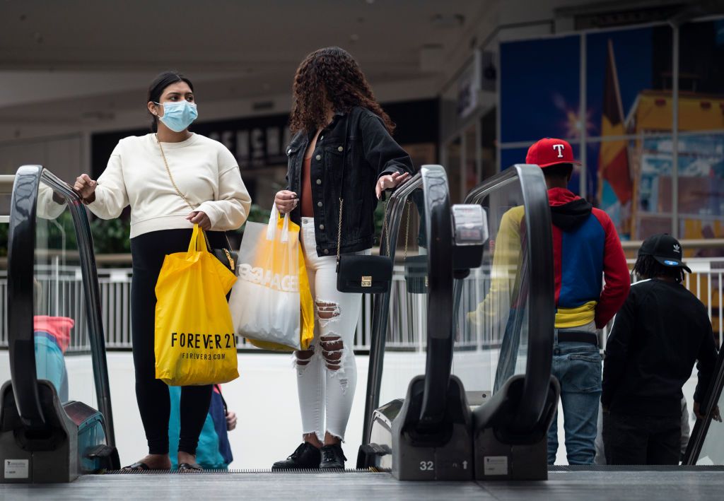 Shoppers at the Mall of America.