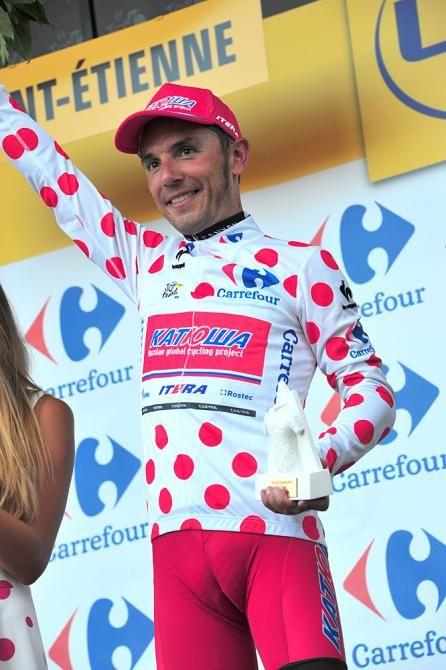Joaquim Rodriguez (Katusha) in the polka dots