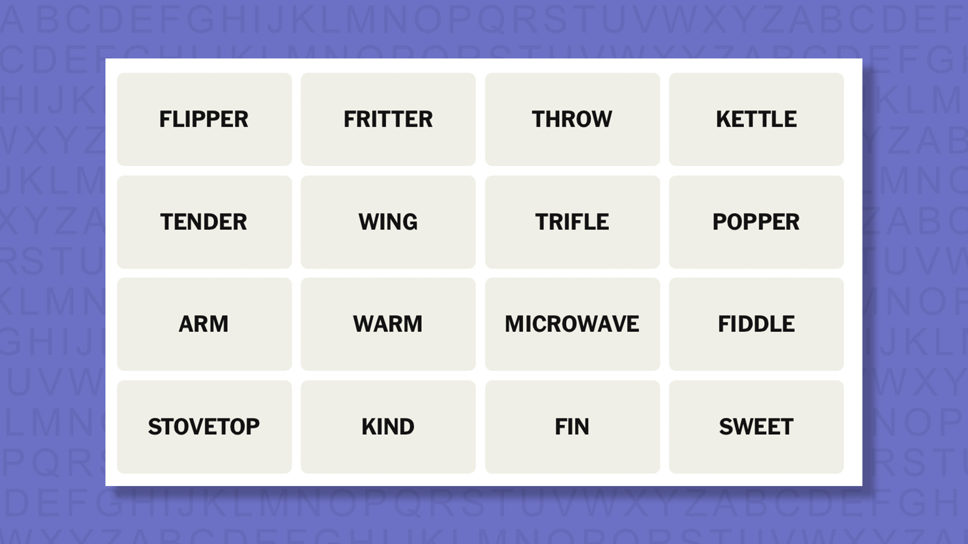 NYT Connections hints for game 839 on a purple background