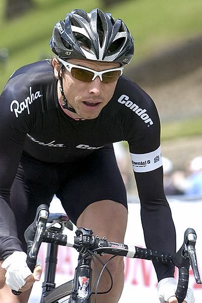 Dean Downing (Rapha Condor) from Great Britian in his ride against the clock.