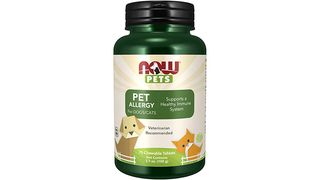 Bottle of pet supplements