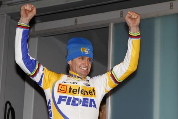 Wellens is jubilant at the top of the podium
