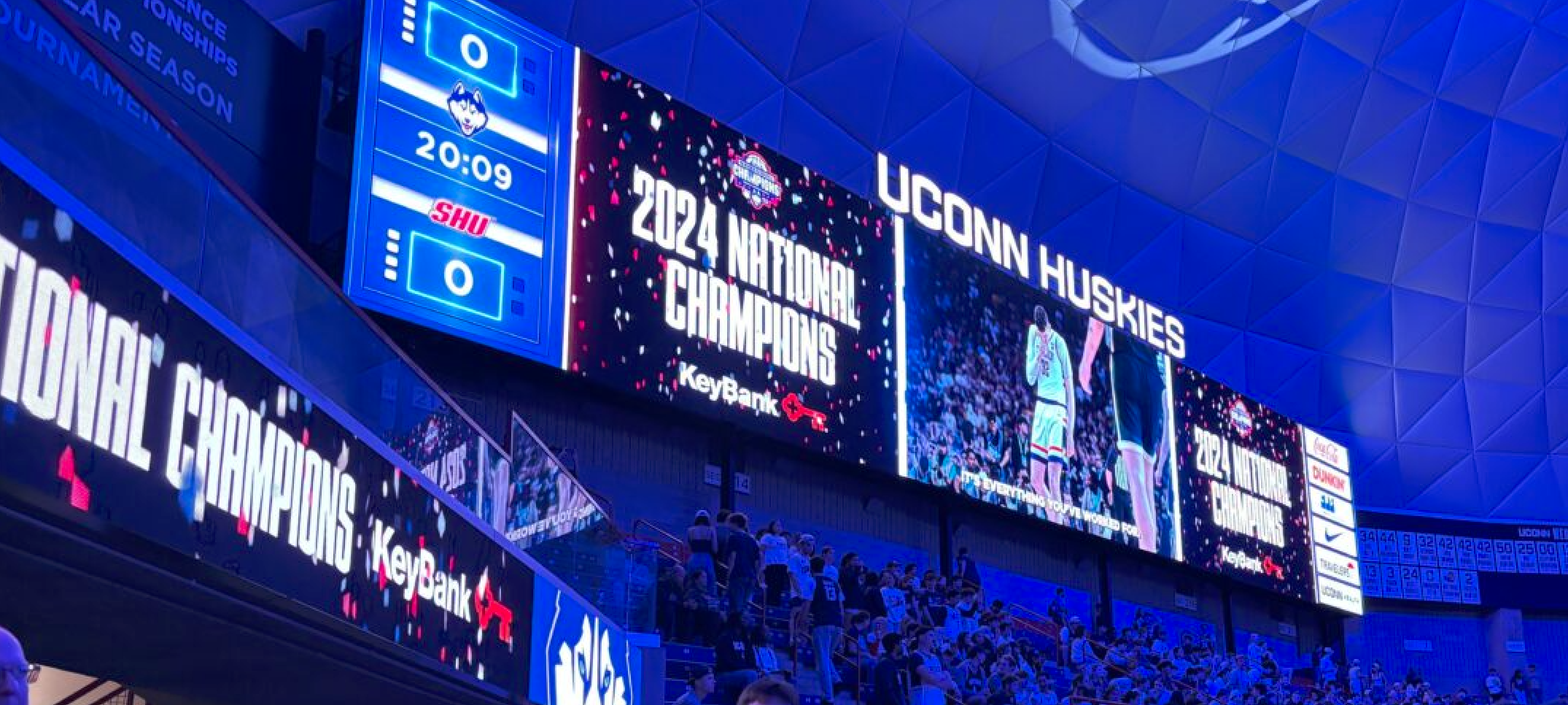 The University of Connecticut at Storrs recently sought to upgrade its AV systems at the Gampel Pavilion basketball facility in order to deliver an improved fan experience.