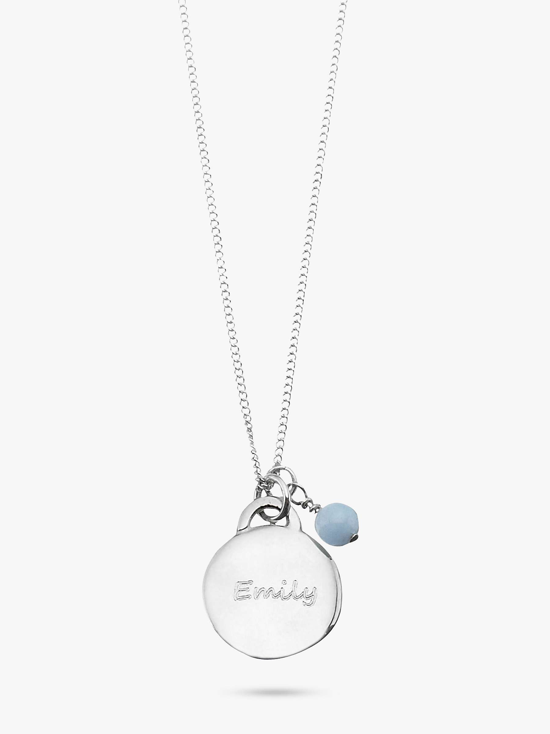 Under the Rose Personalised Birthstone Pendant Necklace