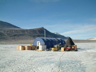 Lake Vida drilling tent