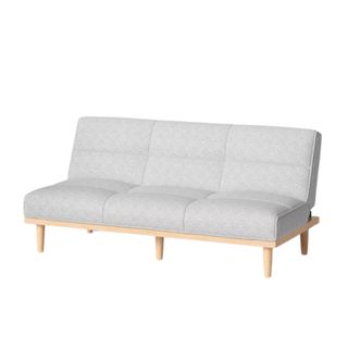 A gray sofa bed
