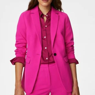 M&S pink blazer