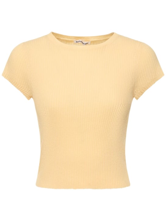 TEO short-sleeved cashmere sweater