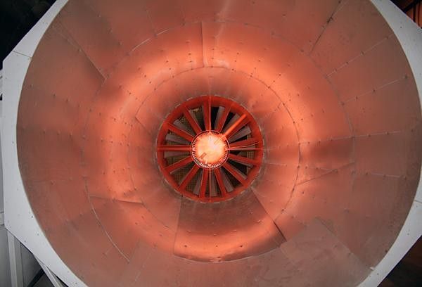 One of the tunnel's four fans.