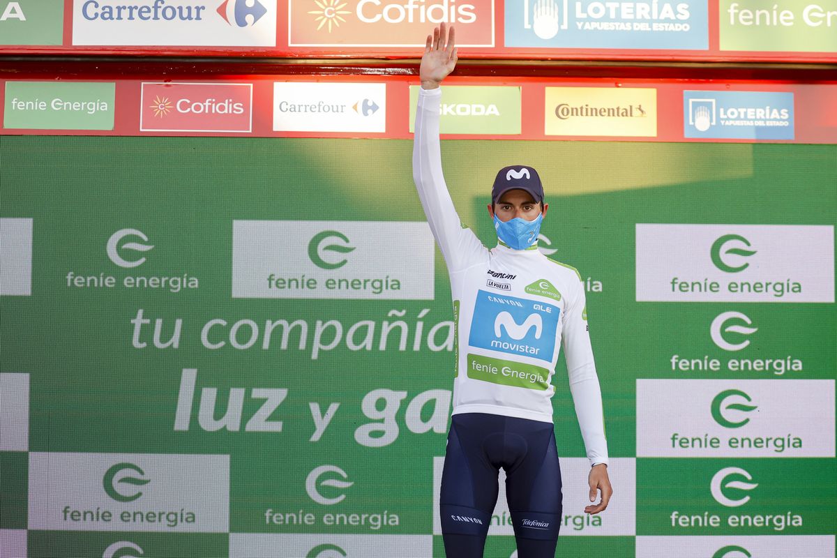 Vuelta Espana 2020 - 75th Edition - 8th stage Logrono - Alto de Moncalvillo 164 km - 28/10/2020 - Enric Mas (ESP - Movistar Team) - photo Luis Angel Gomez/BettiniPhoto&Acirc;&copy;2020