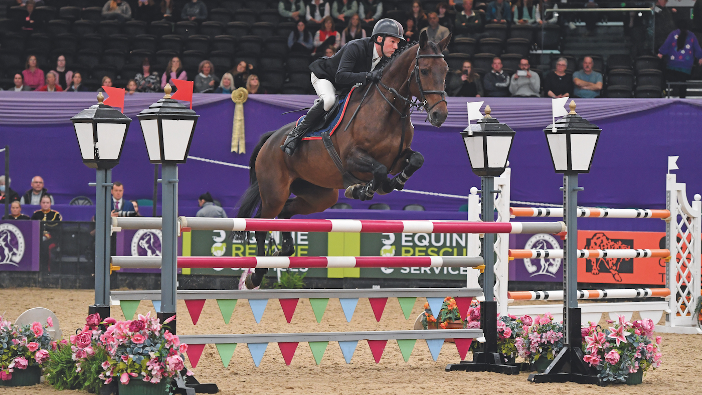 Royale Tale jumping at HOYS under Mark Edwards