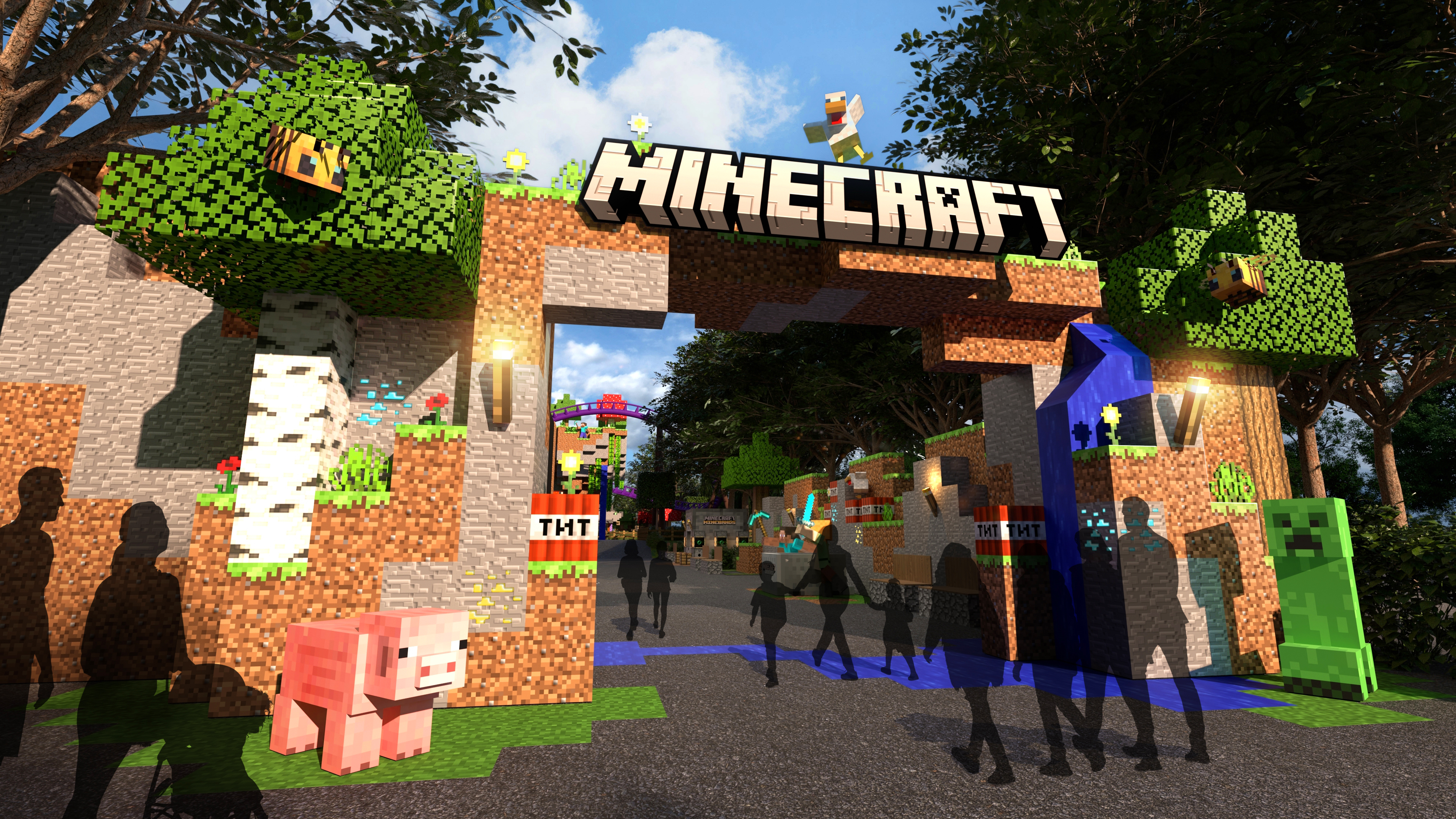 Minecraft is getting two block-busting theme parks