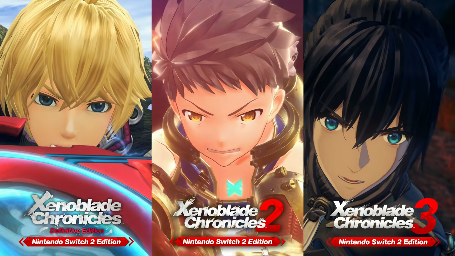 Nintendo Switch 2 Editions of all 3 Xenoblade Chronicles games