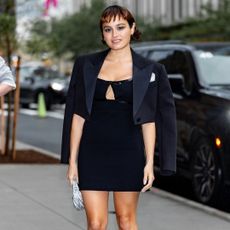 Chase Sui Wonders with a short haircut that has bangs