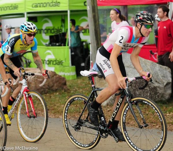 Jeremy Powers (Rapha-Focus) getting the hole shot