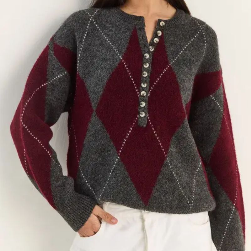 Debenhams, argyle knit jumper