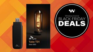 Image header for Windows Central's Black Friday Spotlight deal article for the SK Hynix Tube T31 Flash Drive