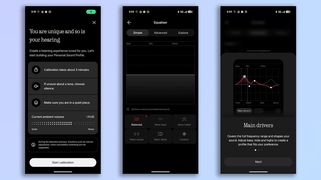 Nothing X app screenshots