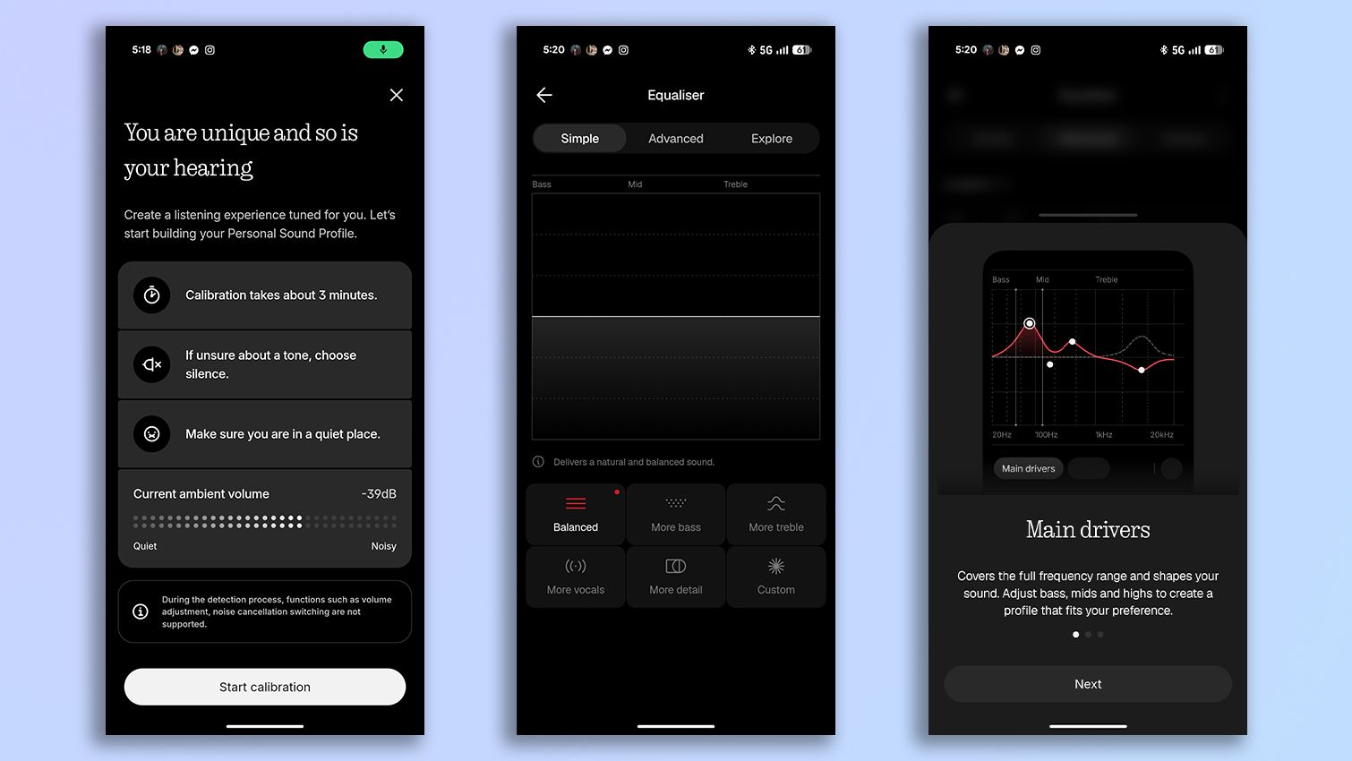 Nothing X app screenshots