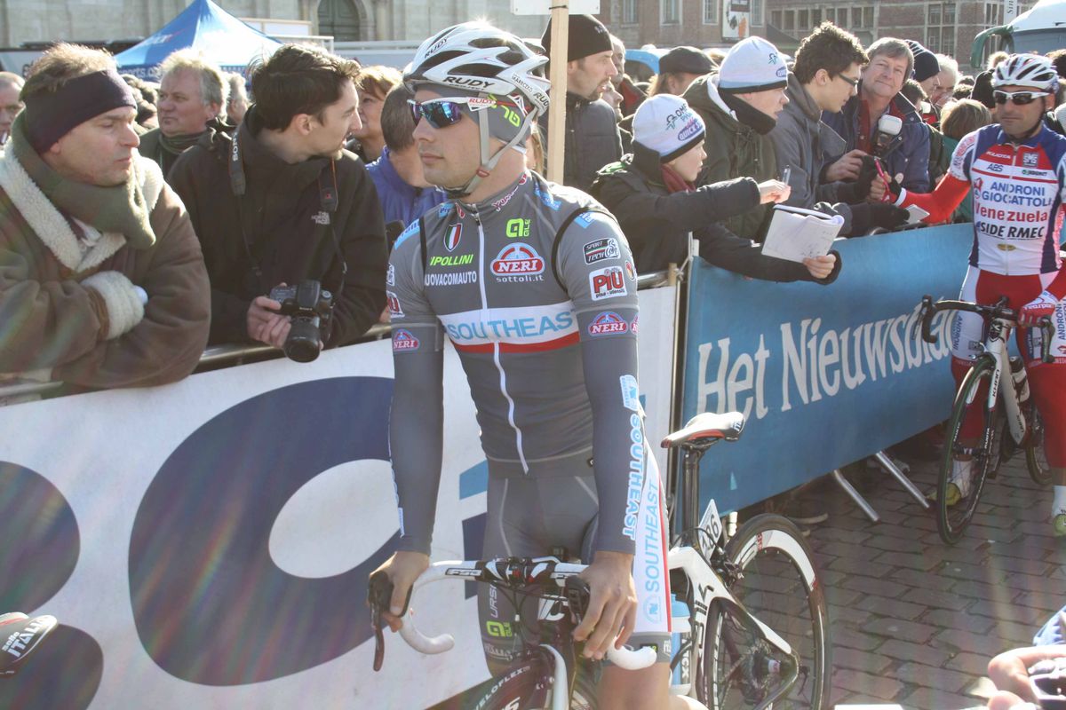 Jakub Mareczko (Southeast) lines up for his first Flemish Classic at Omloop Het Nieuwsblad.