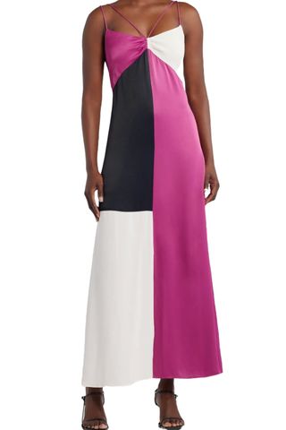 Harbison Satin Maxi Slipdress