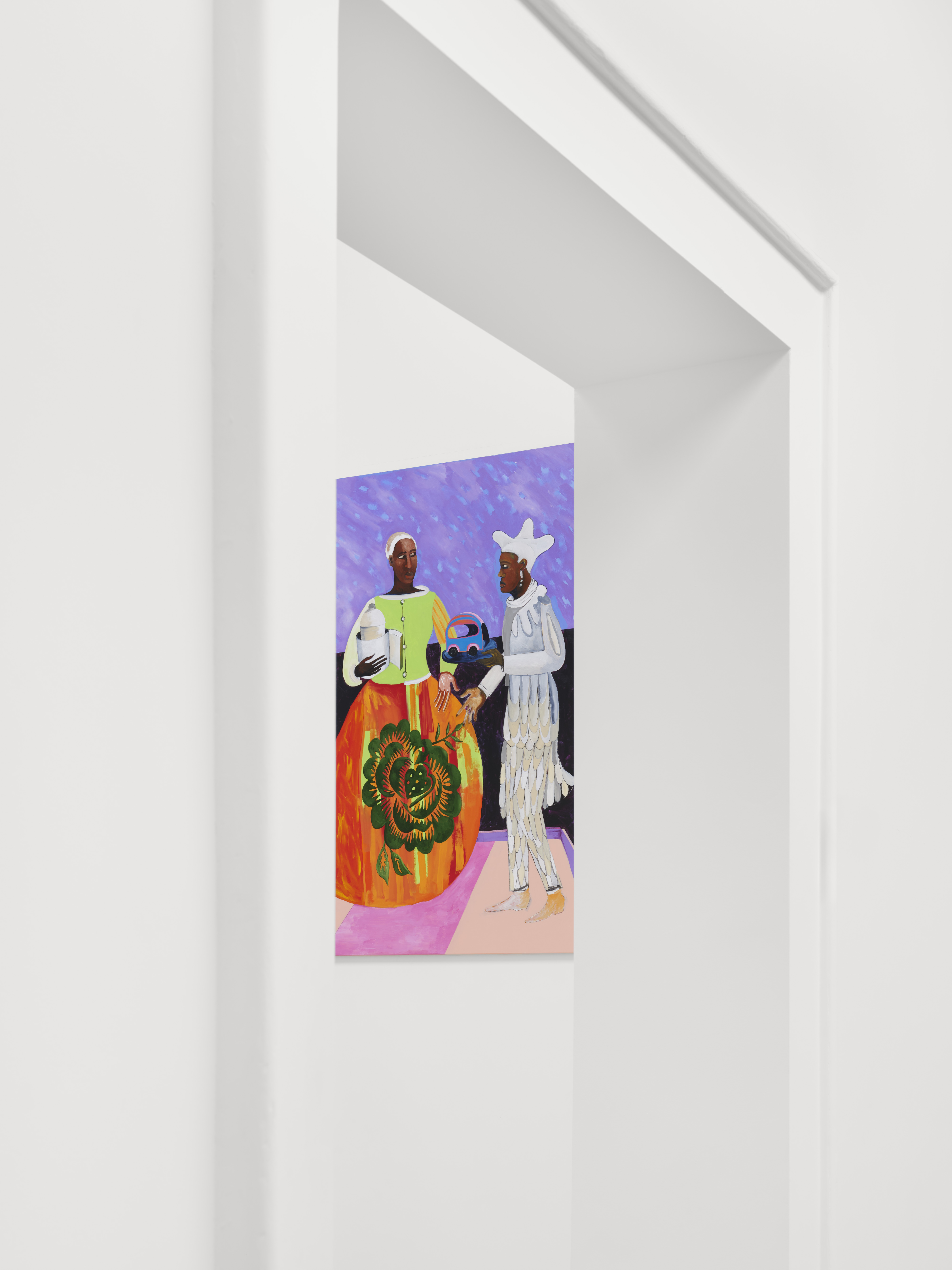 lubaina himid painting in the british pavilion