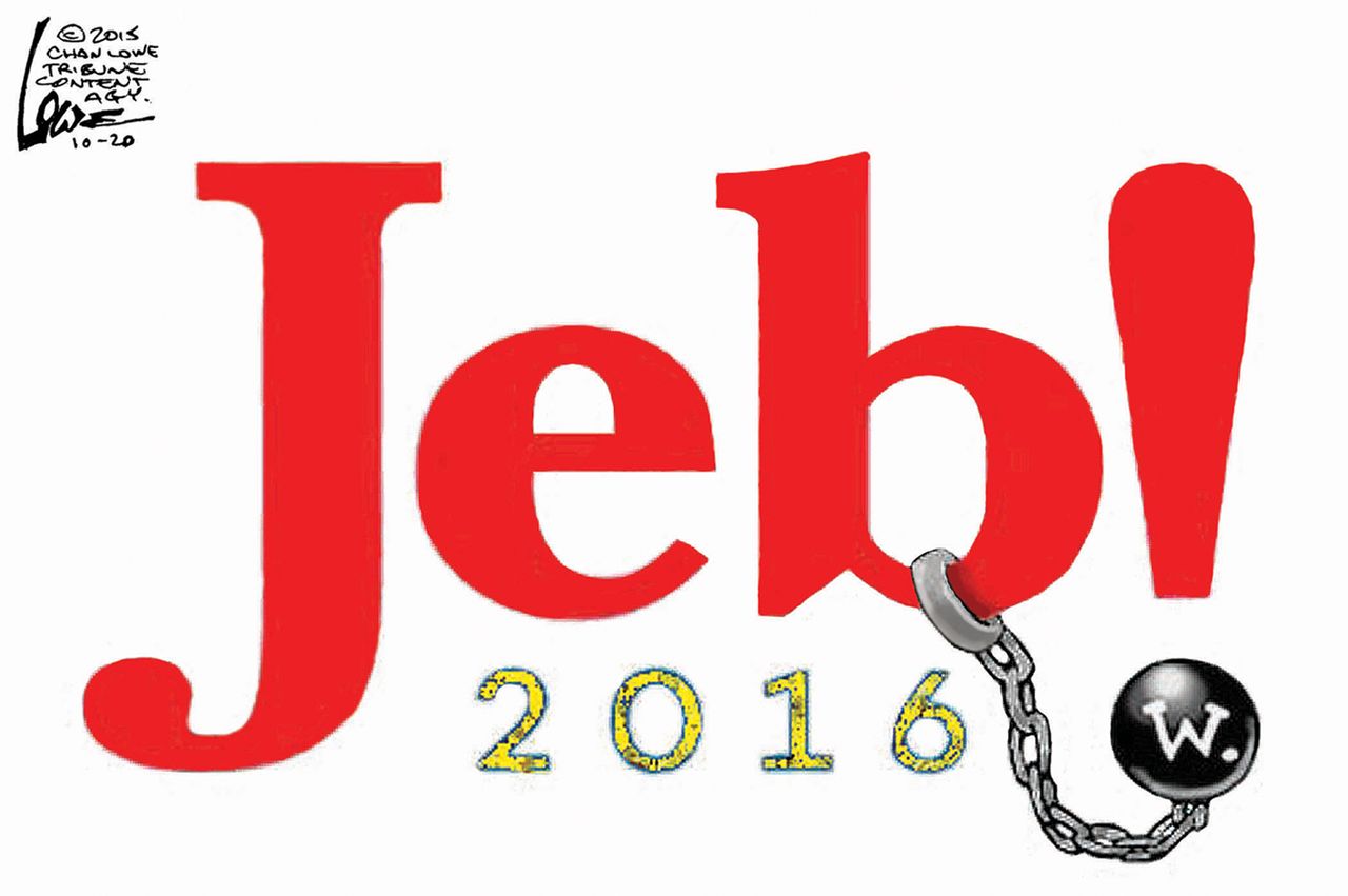 Political cartoon U.S. Jeb Bush 2016