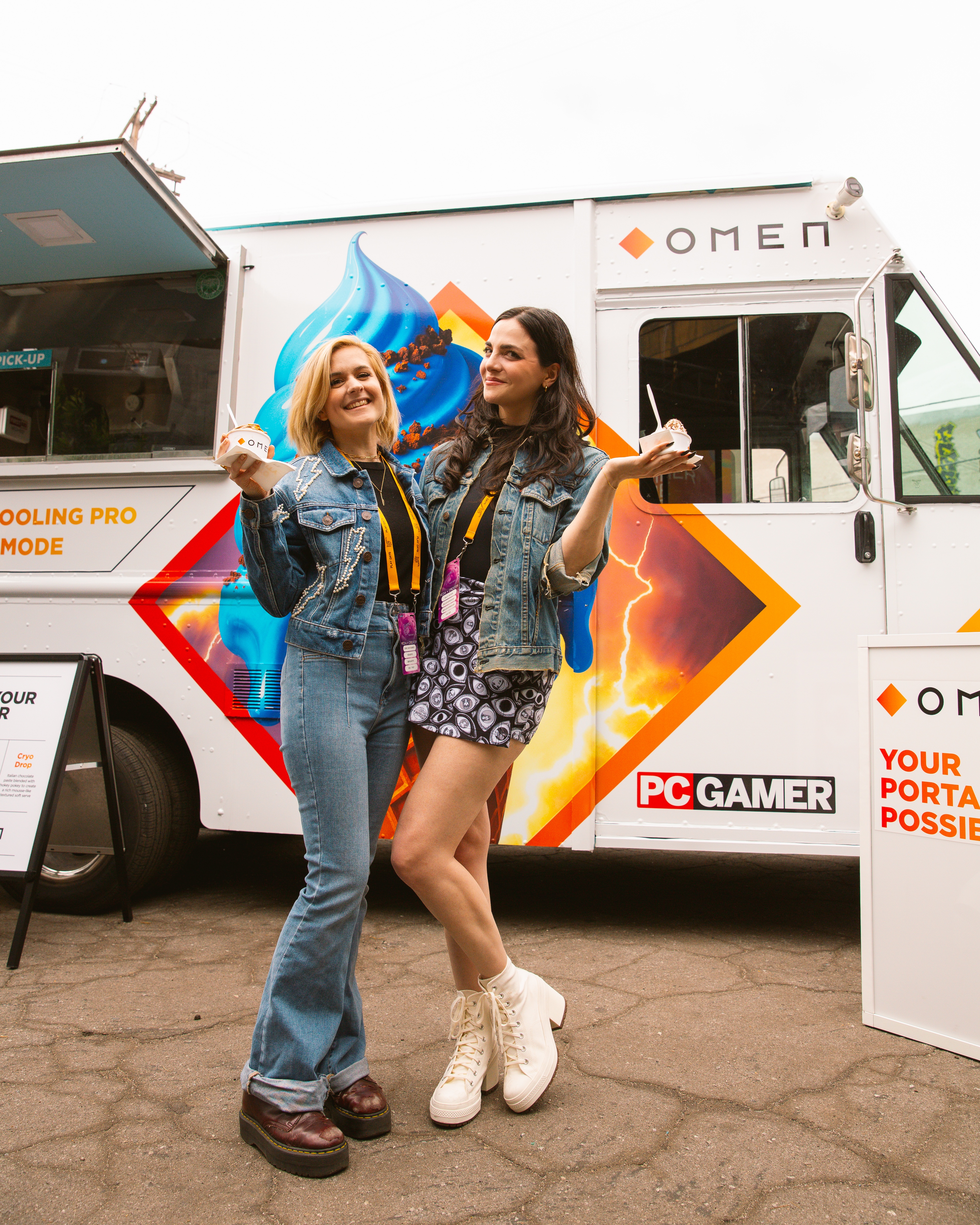 The OMEN - PC Gamer Ice Cream Truck event at Summer Game Fest
