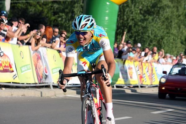Gorazd &Scaron;tangelj (Astana) wins Slovenia's elite men's road championship.