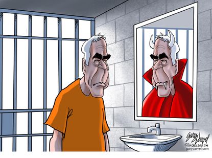 Editorial Cartoon U.S. Jeffery Epstein Jailtime Devil Sex Abuse Crimes