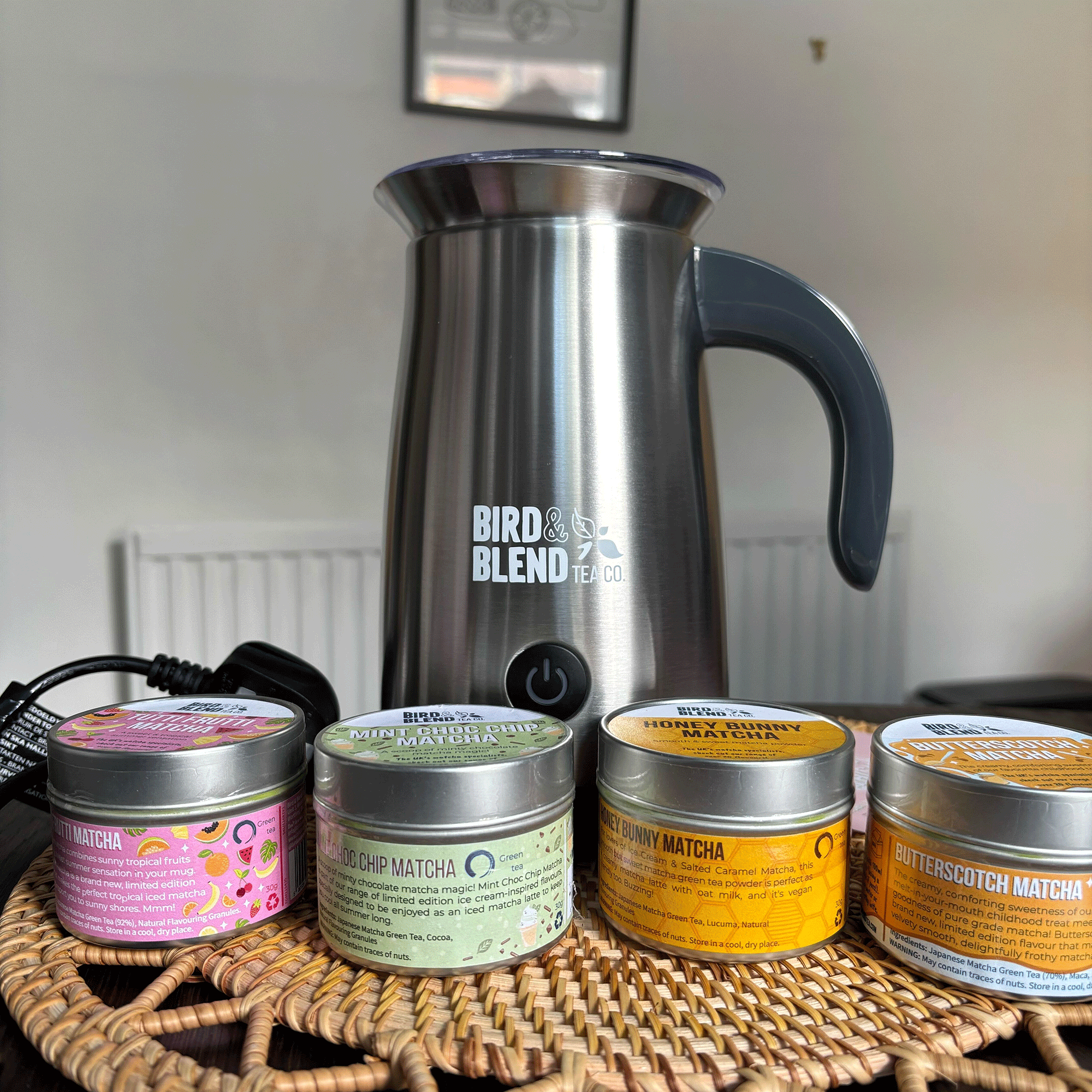 Matcha latte magic whisk with four new matcha flavours