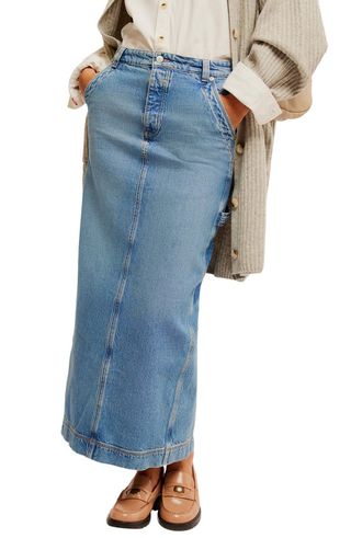 Francisco Denim Maxi Skirt