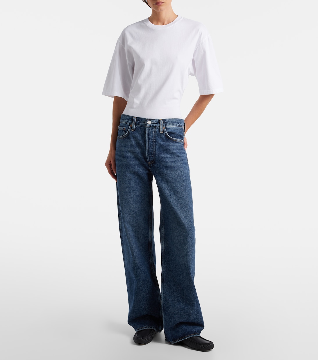 arch 32" Wide-leg jeans in blue - Agolde