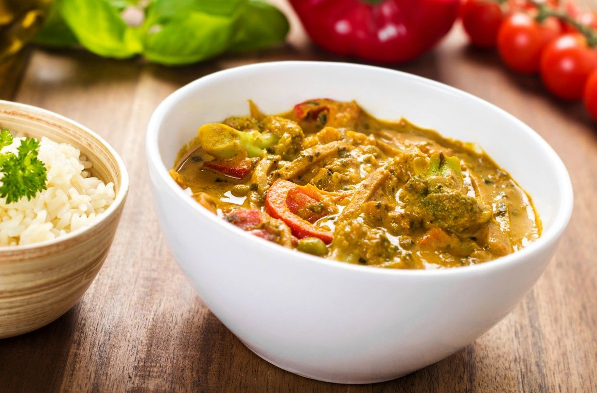 Slimming World&#039;s Thai yellow vegetable curry