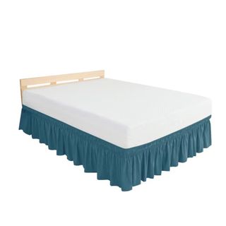 Subrtex Elegant Soft Replaceable Wrap Around Ruffled Bed Skirt