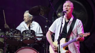 BIRMINGHAM, ENGLAND - JUNE 18: Nick Mason and Gary Kemp of Nick Mason's Saucerful Of Secrets perform at Symphony Hall on June 18, 2024 in Birmingham, England. (Photo by Steve Thorne/Redferns)