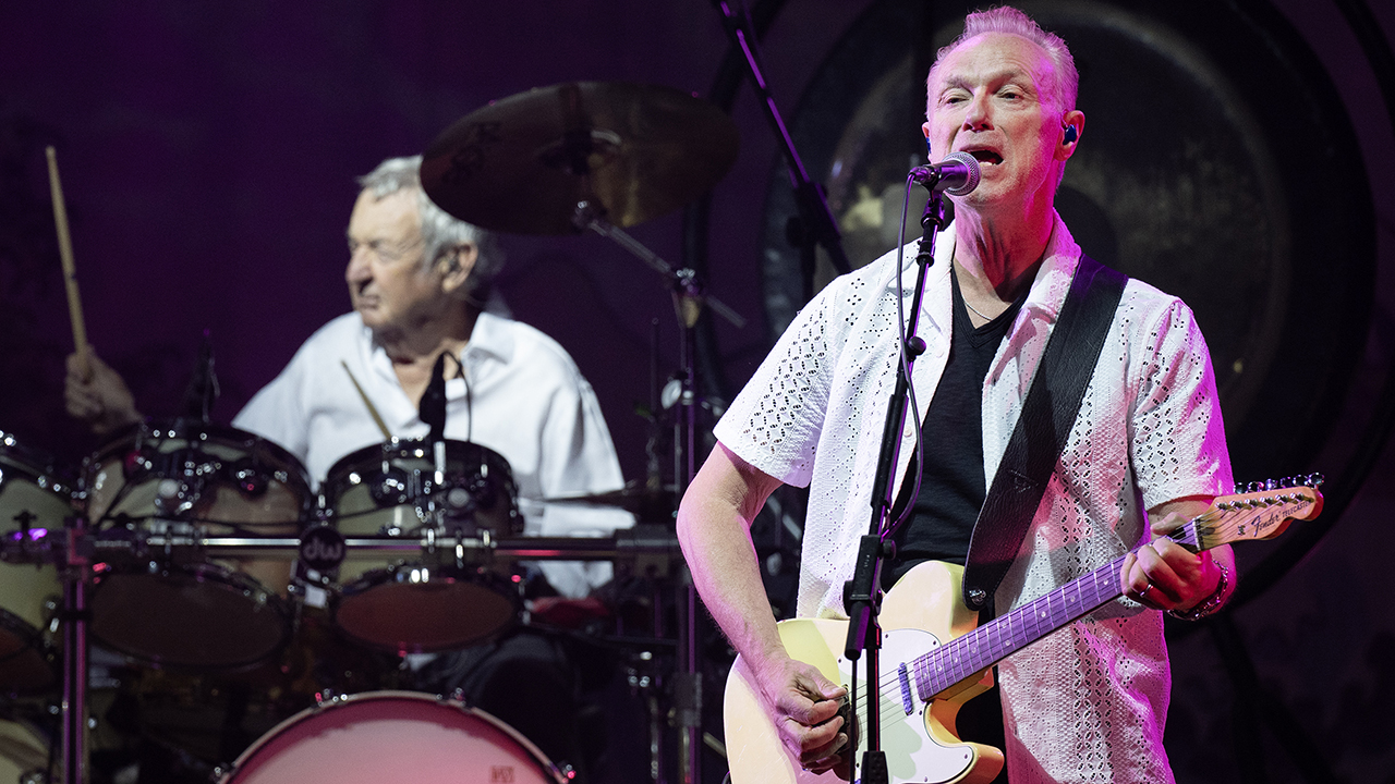 BIRMINGHAM, ENGLAND - JUNE 18: Nick Mason and Gary Kemp of Nick Mason's Saucerful Of Secrets perform at Symphony Hall on June 18, 2024 in Birmingham, England. (Photo by Steve Thorne/Redferns)